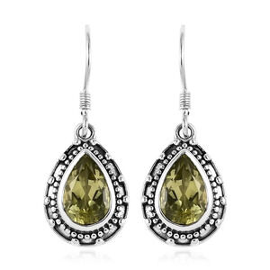 Ouro Verde Quartz Earrings in 925 Sterling Silver